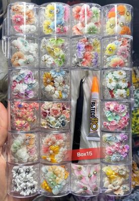 3D acrylic flowers box 15