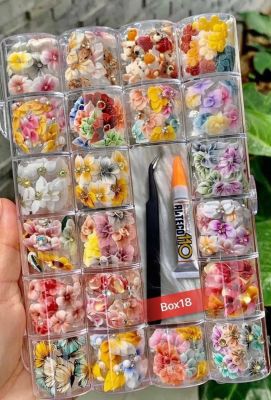 3D acrylic flowers box 18