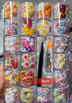 3D acrylic flowers box 9